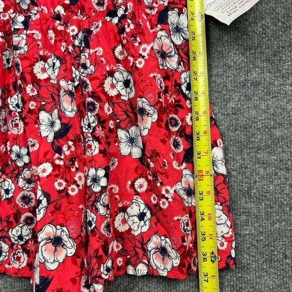 NWT Eyeshadow Red Floral Halter Romper Sz S Play Suit Boho - Picture 8 of 10